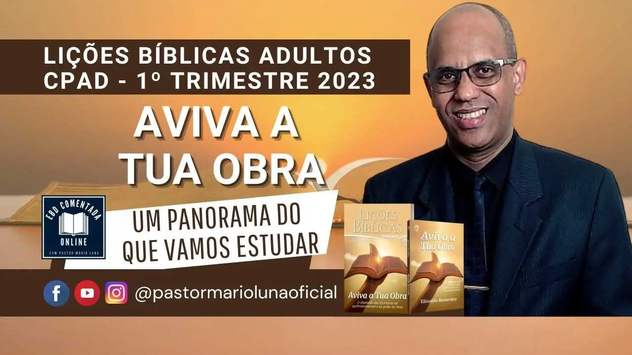 Panorama das Lições da Revista da EBD Adultos CPAD - 1 Trimestre 2023